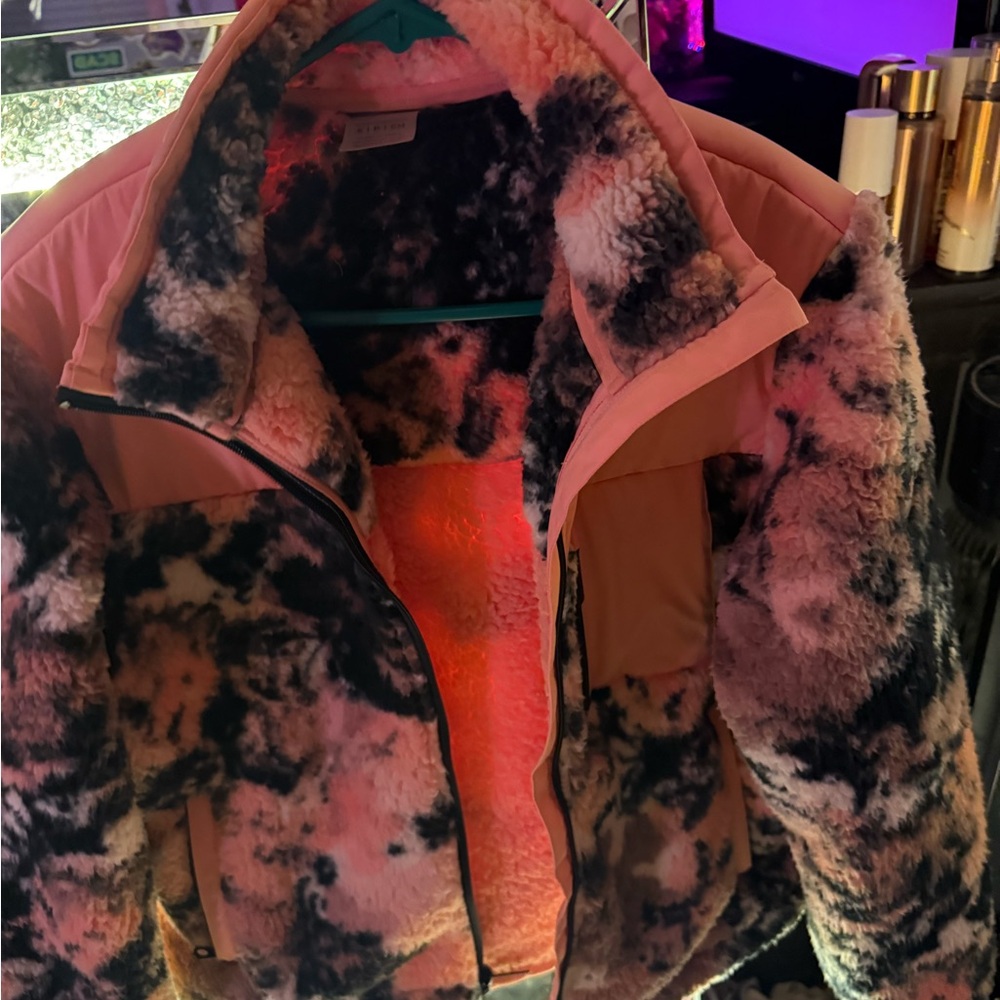 Roxy Pink and Black Cozy Fleece